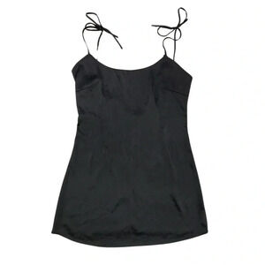 Nasty Gal Tie Strap Mini Dress |  Black | Size 4